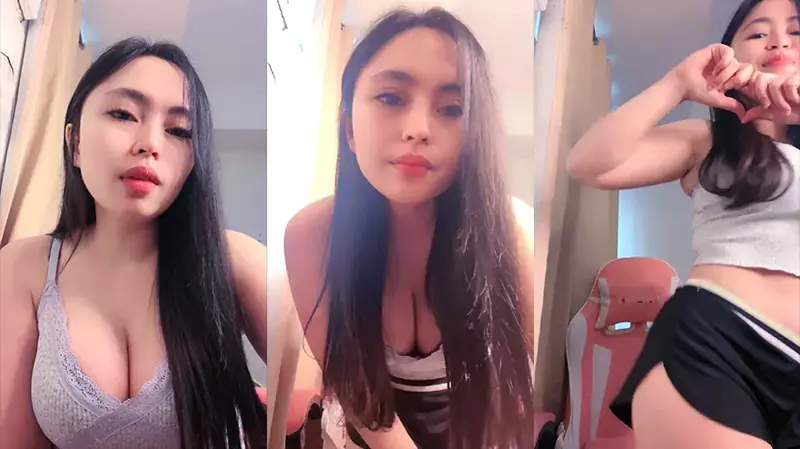 Icha Cantik Host Mango Live Erotis Buka Baju